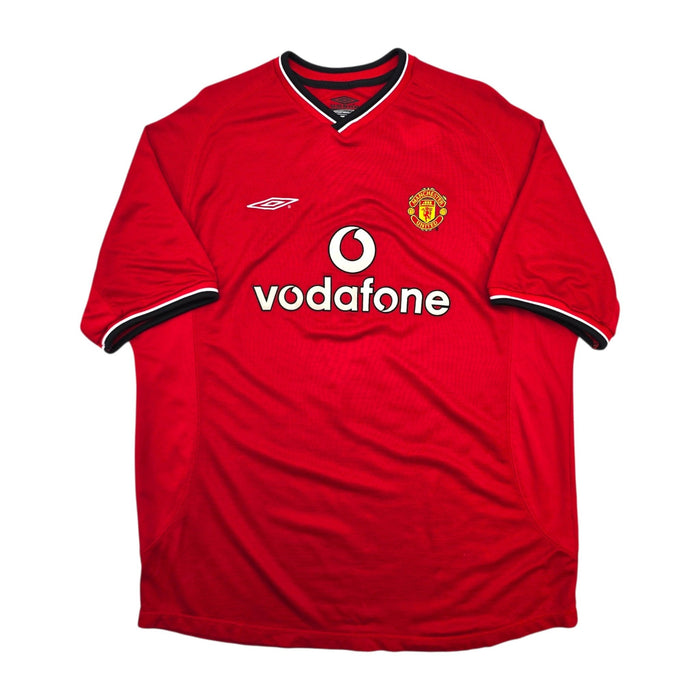 2000/02 Manchester United Home Football Shirt (2XL) Umbro #7 Beckham - Football Finery - FF307090