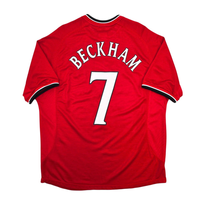 2000/02 Manchester United Home Football Shirt (2XL) Umbro #7 Beckham - Football Finery - FF307090