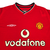 2000/02 Manchester United Home Football Shirt (M) Umbro - Football Finery - FF304685