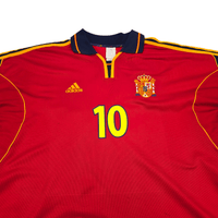 2000/02 Spain Home Football Shirt (XL) Adidas 10 Raul - Football Finery - FF302623