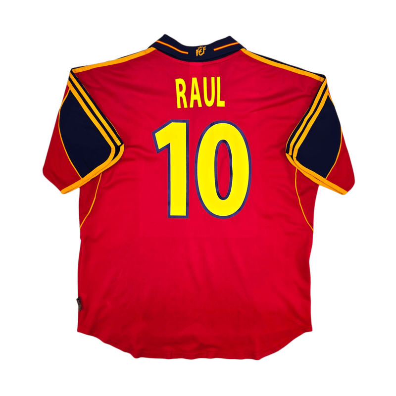 2000/02 Spain Home Football Shirt (XL) Adidas 10 Raul - Football Finery - FF302623