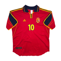 2000/02 Spain Home Football Shirt (XL) Adidas 10 Raul - Football Finery - FF302623