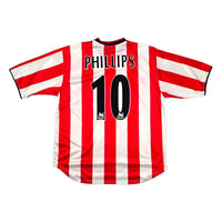 2000/02 Sunderland Home Football Shirt (L) Nike #10 Phillips - Football Finery - FF203772