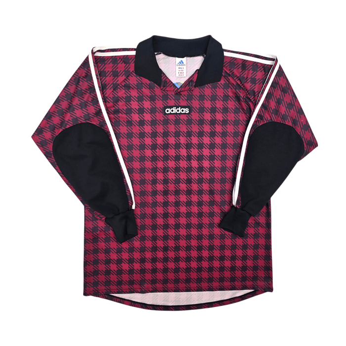 2000s Template Goal Keeper Football Shirt (L) Adidas 1 (Red/Black) - Football Finery - FF302596