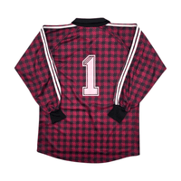 2000s Template Goal Keeper Football Shirt (L) Adidas 1 (Red/Black) - Football Finery - FF302596