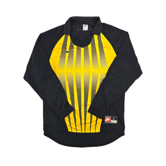 2000s Template Goal Keeper Football Shirt (L) Nike 1 (Black/Yellow) - Football Finery - FF302599