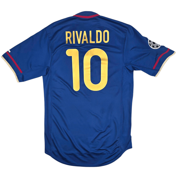 2001/02 Barcelona Third Football Shirt (XL) Nike 10 Rivaldo - Football Finery - FF301125