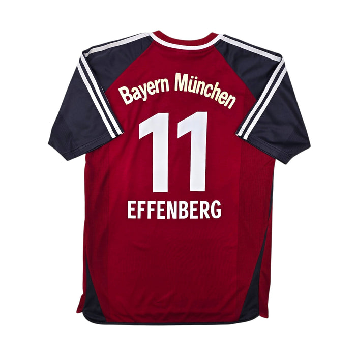 2001/02 Bayern Munich Home Football Shirt (L) Adidas 11 Effenberg - Football Finery - FF306105
