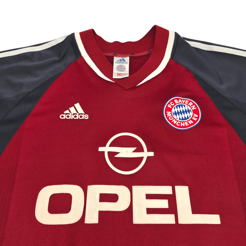 2001/02 Bayern Munich Home Football Shirt (L) Adidas 3 Lizarazu - Football Finery - FF300577