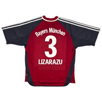 2001/02 Bayern Munich Home Football Shirt (L) Adidas 3 Lizarazu - Football Finery - FF300577