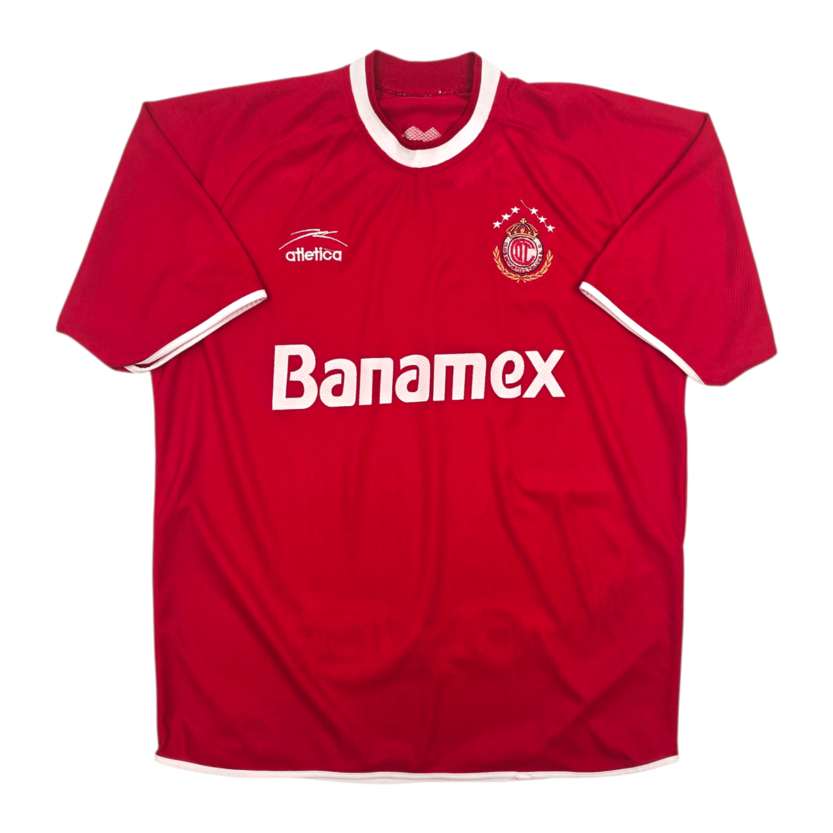 2001/02 Deportivo Tuluca Home Football Shirt (XL) Atletica - Football Finery - FF305152
