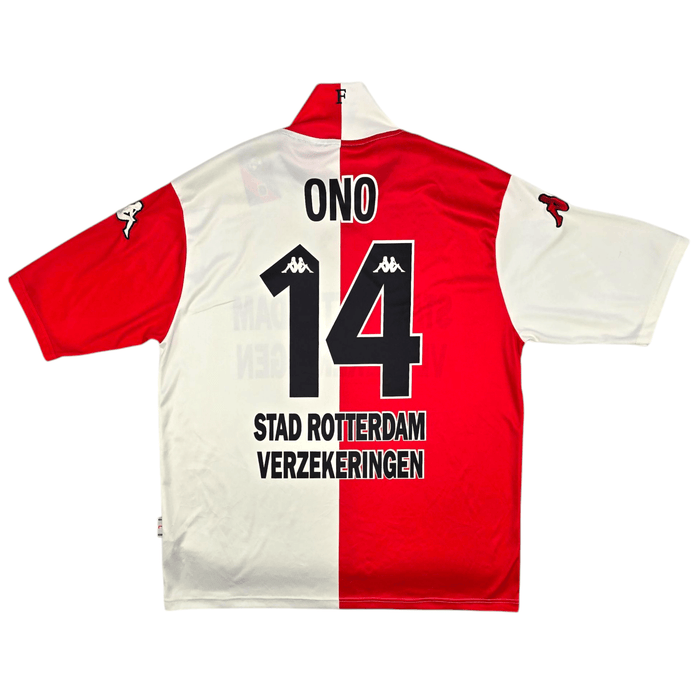 2001/02 Feyenoord Home Football Shirt (L) Kappa 14 Ono - Football Finery - FF300852