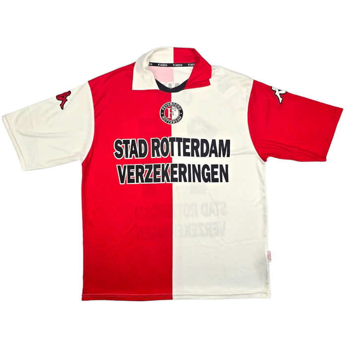2001/02 Feyenoord Home Football Shirt (M) Kappa #14 Ono - Football Finery - FF204001