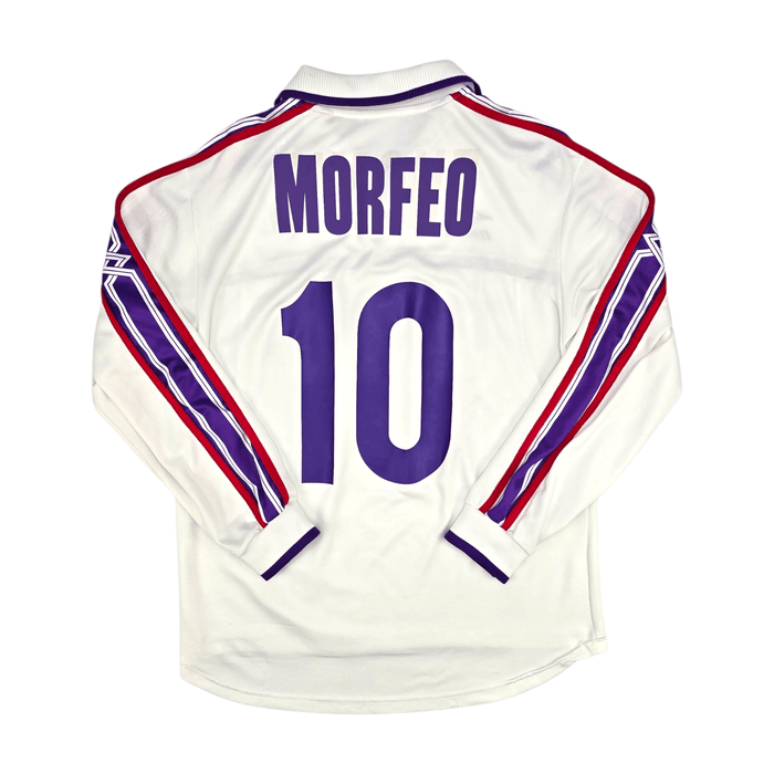 2001/02 Fiorentina Away Football Shirt (M) Mizuno 10 Morfeo - Football Finery - FF300874