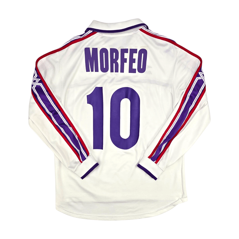 2001/02 Fiorentina Away Football Shirt (M) Mizuno 10 Morfeo - Football Finery - FF300874
