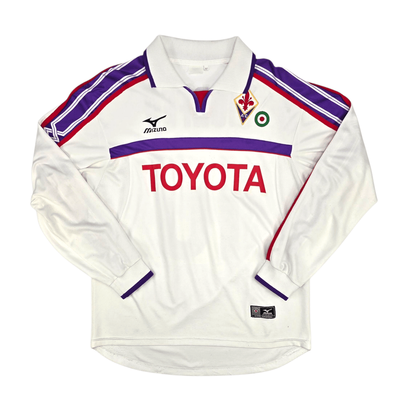 2001/02 Fiorentina Away Football Shirt (M) Mizuno 10 Morfeo - Football Finery - FF300874