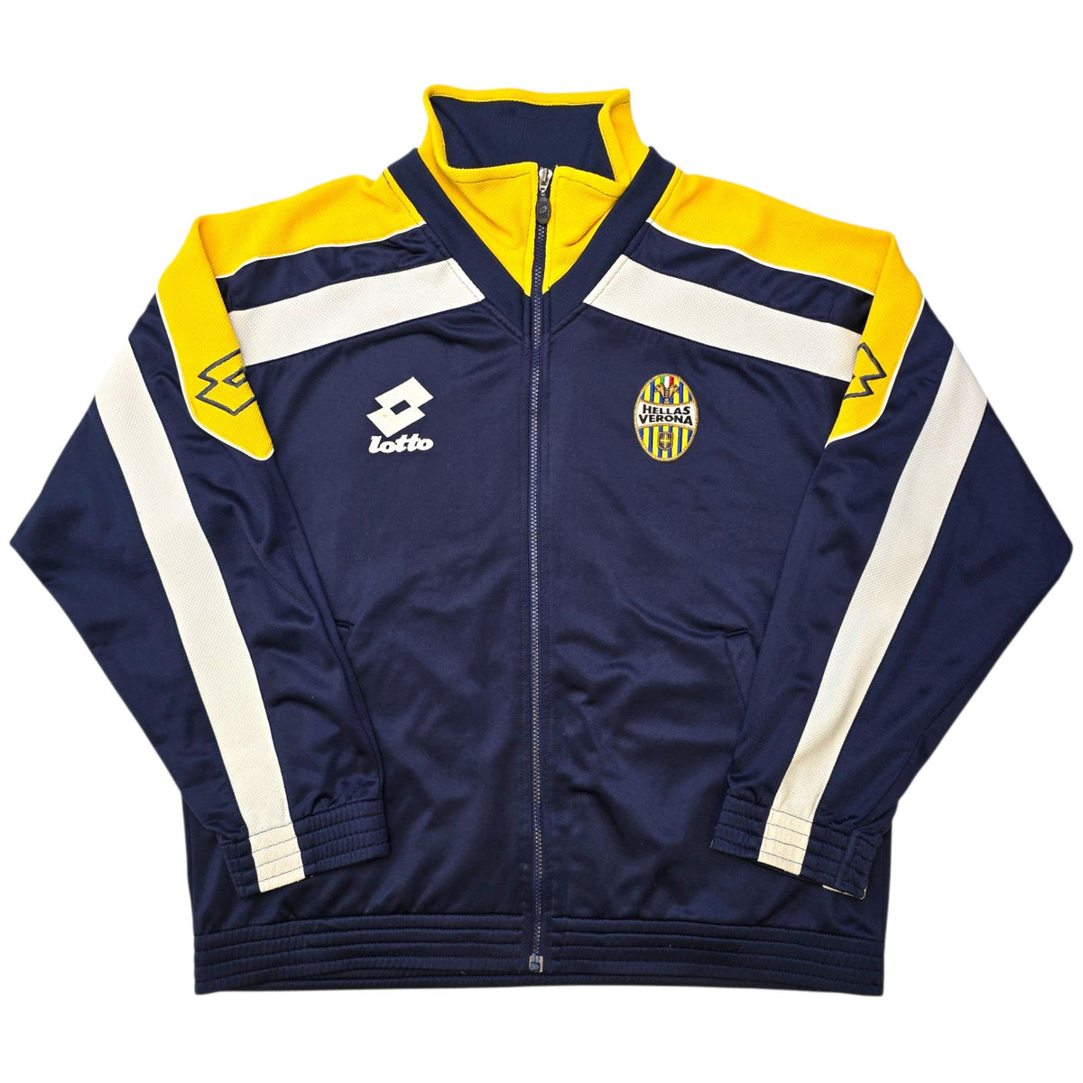 2001/02 Hellas Verona Training Jacket (L) Lotto - Football Finery - FF308219