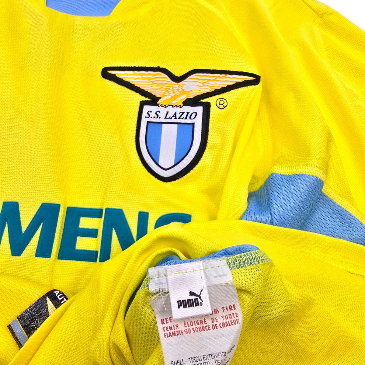 2001/02 Lazio Away Football Shirt (L) Puma 10 Crespo - Football Finery - FF305690