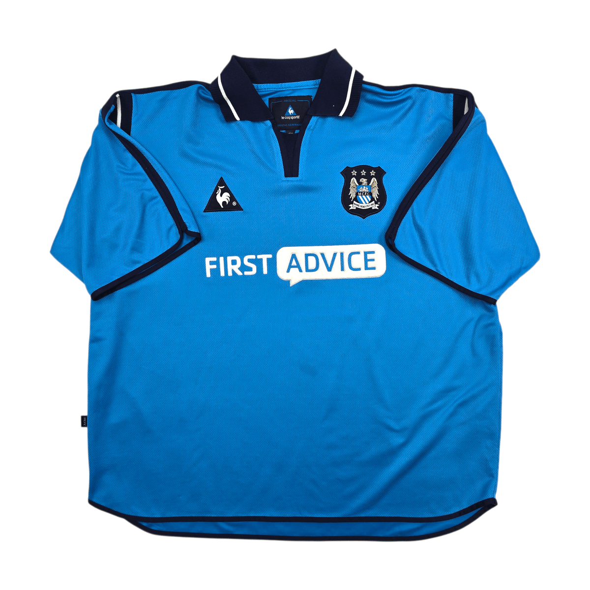 2001/02 Manchester City Home Football Shirt (XL) Le Coq Sportif - Football Finery - FF304677