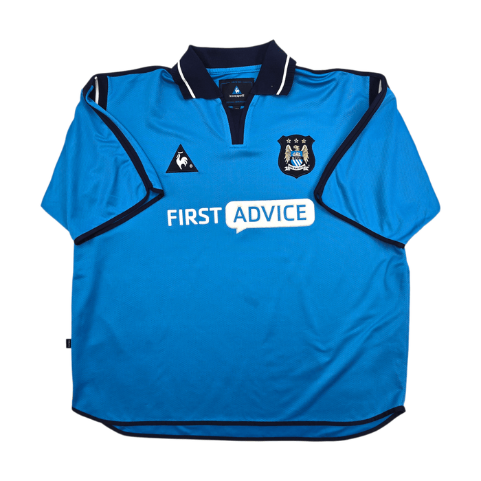 2001/02 Manchester City Home Football Shirt (XL) Le Coq Sportif - Football Finery - FF304677