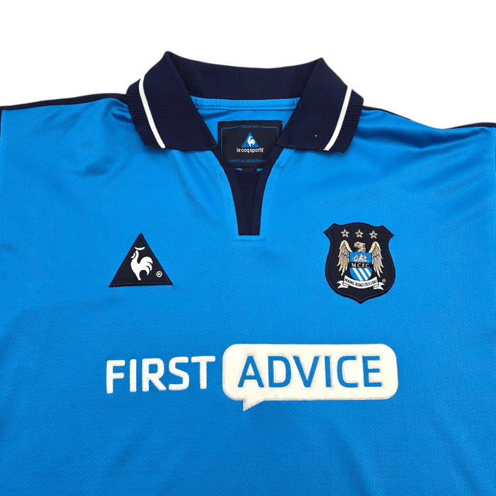 2001/02 Manchester City Home Football Shirt (XL) Le Coq Sportif - Football Finery - FF304677