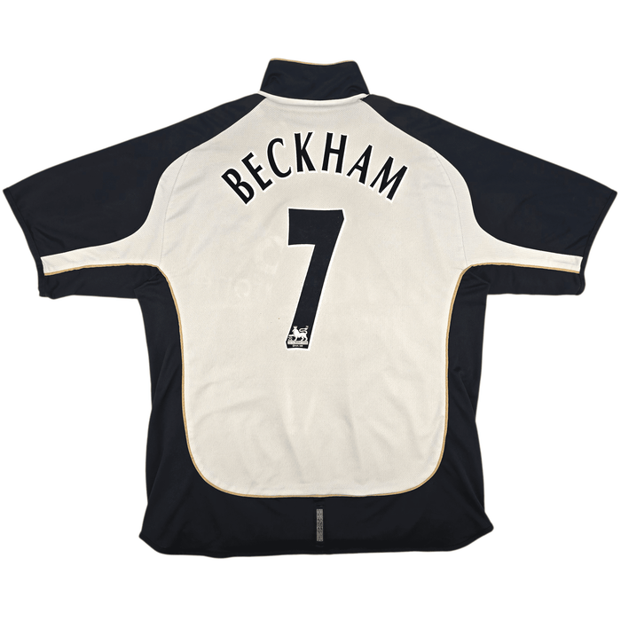 2001/02 Manchester United Away Football Shirt (2XL) Umbro 2 G.Neville | 7 Beckham - Football Finery - FF301856