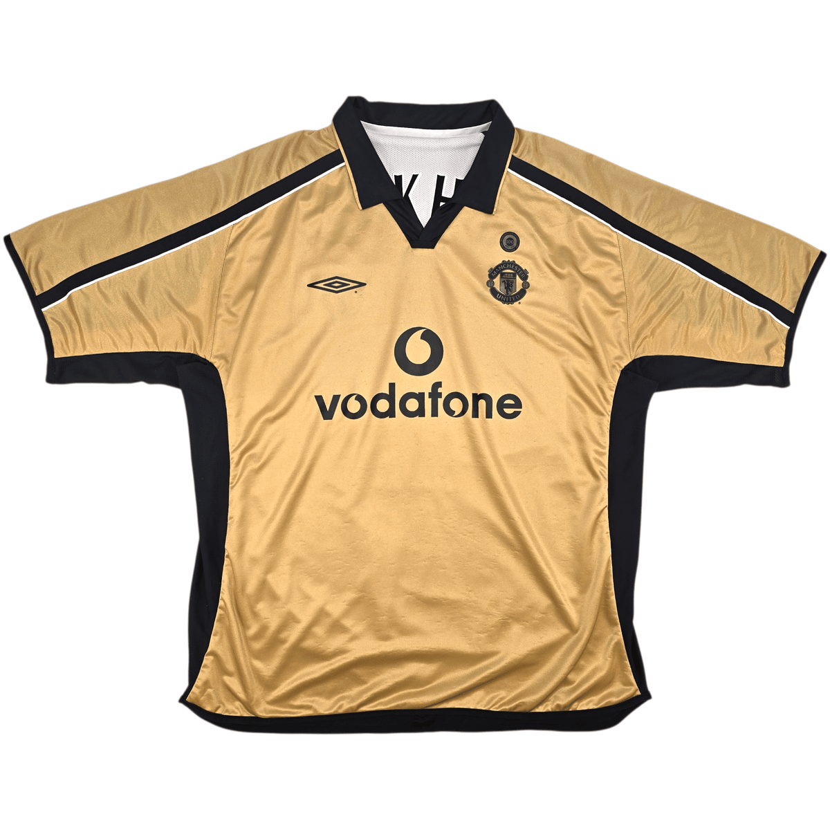 2001/02 Manchester United Away Football Shirt (2XL) Umbro 2 G.Neville | 7 Beckham - Football Finery - FF301856