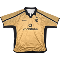 2001/02 Manchester United Away Football Shirt (2XL) Umbro 2 G.Neville | 7 Beckham - Football Finery - FF301856