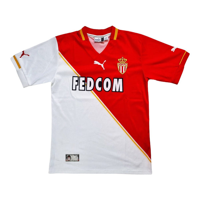 2001/02 Monaco Home Football Shirt (S) Puma - Football Finery - FF203106