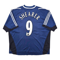 2001/02 Newcastle United Away Football Shirt (2XL) Adidas 9 Shearer - Football Finery - FF306278