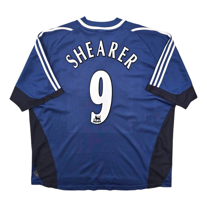 2001/02 Newcastle United Away Football Shirt (2XL) Adidas 9 Shearer - Football Finery - FF306278