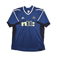 2001/02 Newcastle United Away Football Shirt (M) Adidas 11 Speed - Football Finery - FF303885