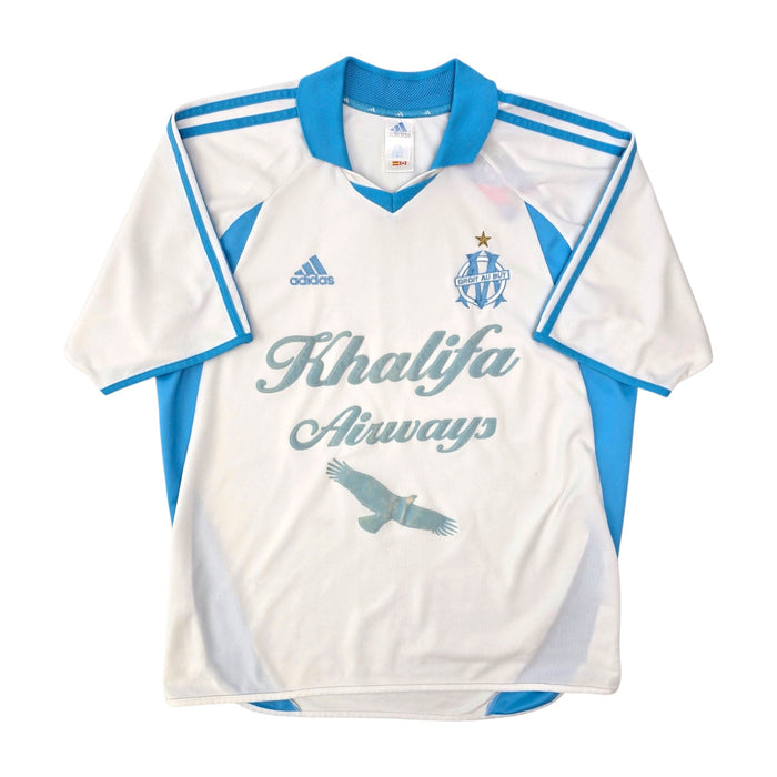 2001/02 Olympique Marseille Home Football Shirt (L) Adidas - Football Finery - FF307919