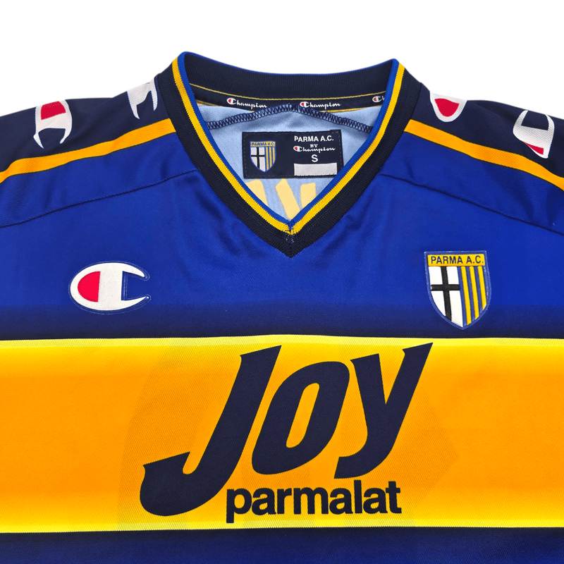 2001/02 Parma Home Football Shirt (S) Champion #10 Nakata