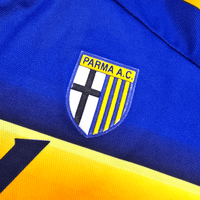 2001/02 Parma Home Football Shirt (S) Champion 10 Nakata - Football Finery - FF304013