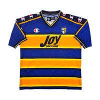 2001/02 Parma Home Football Shirt (S) Champion 10 Nakata - Football Finery - FF304013