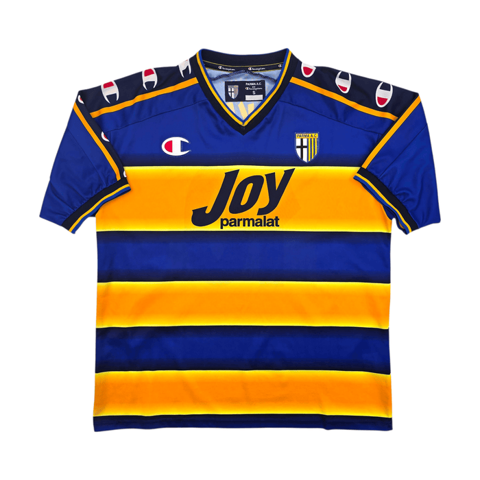 2001/02 Parma Home Football Shirt (S) Champion 10 Nakata - Football Finery - FF304013