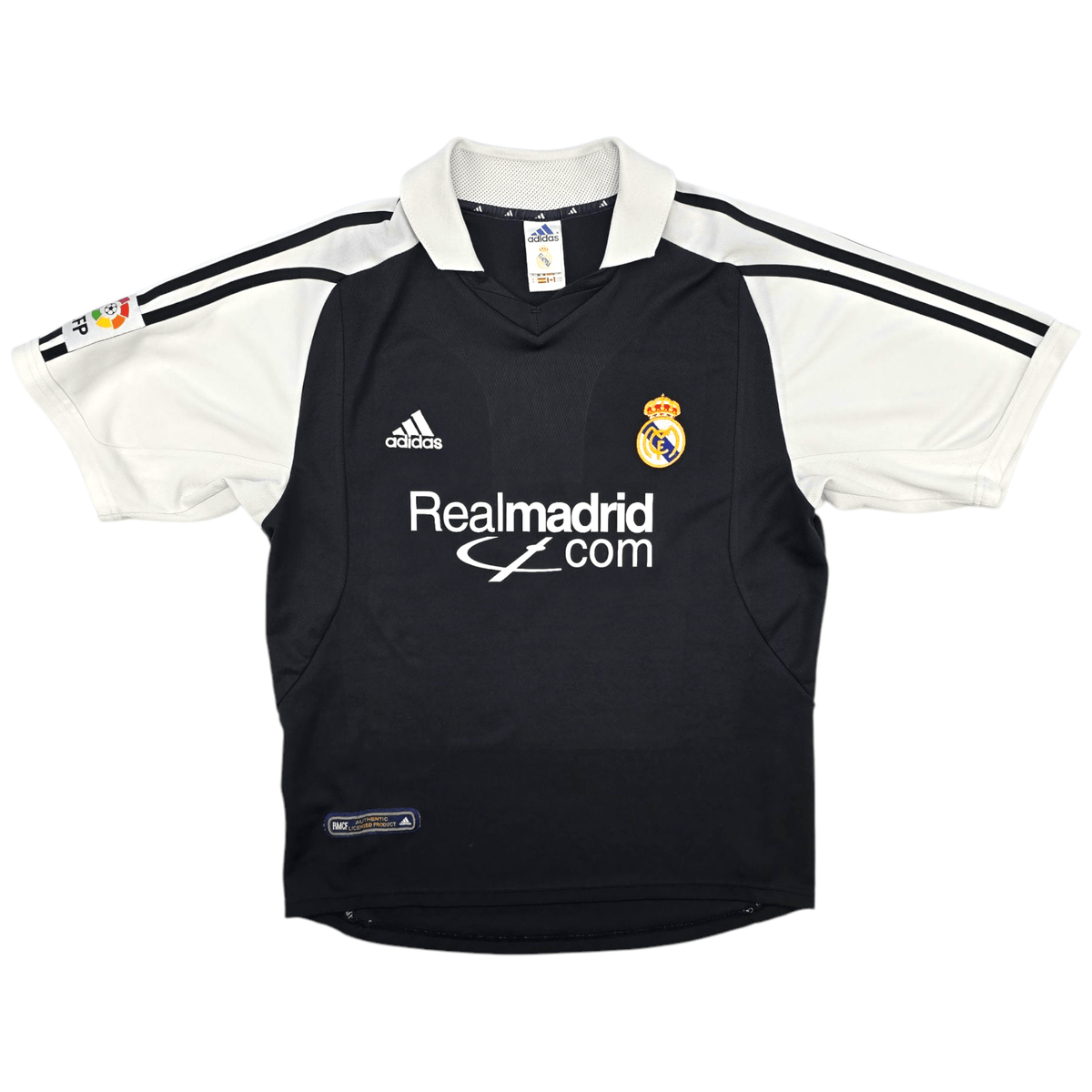2001/02 Real Madrid Away Football Shirt (M) Adidas #5 Zidane - Football Finery - FF300552
