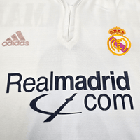 2001/02 Real Madrid Home Football Shirt (L) Adidas 8 McManaman - Football Finery - FF302984