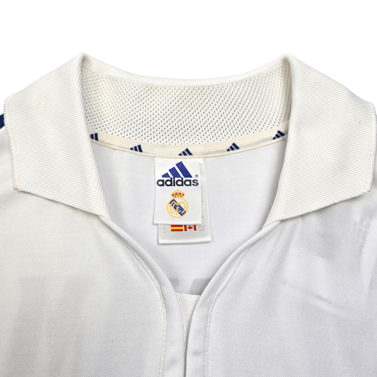2001/02 Real Madrid Home Football Shirt (L) Adidas 8 McManaman - Football Finery - FF302984