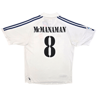 2001/02 Real Madrid Home Football Shirt (L) Adidas 8 McManaman - Football Finery - FF302984