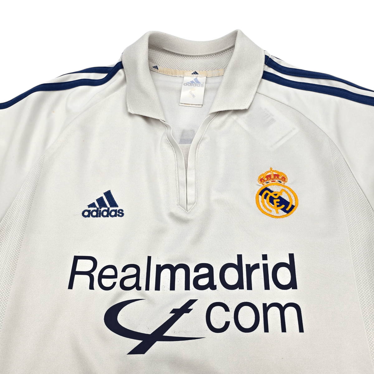 2001/02 Real Madrid Home Football Shirt (S) Adidas #5 Zidane - Football Finery - FF300881