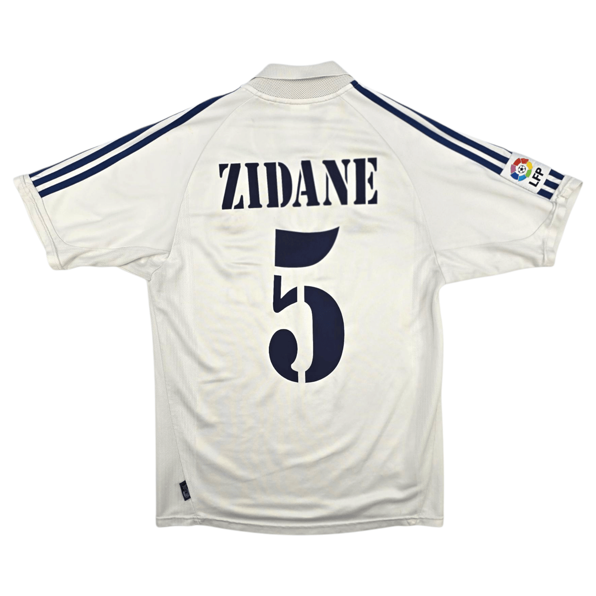 2001/02 Real Madrid Home Football Shirt (S) Adidas #5 Zidane - Football Finery - FF300881