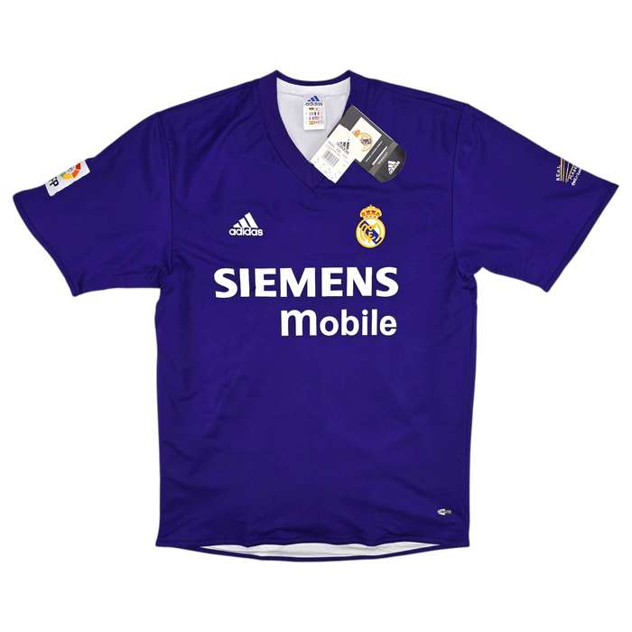 2001/02 Real Madrid Third Football Shirt (M) Adidas 10 Figo (Centenary) BNWTs - Football Finery - FF302421