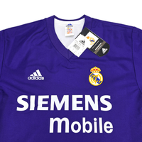 2001/02 Real Madrid Third Football Shirt (M) Adidas 10 Figo (Centenary) BNWTs - Football Finery - FF302421