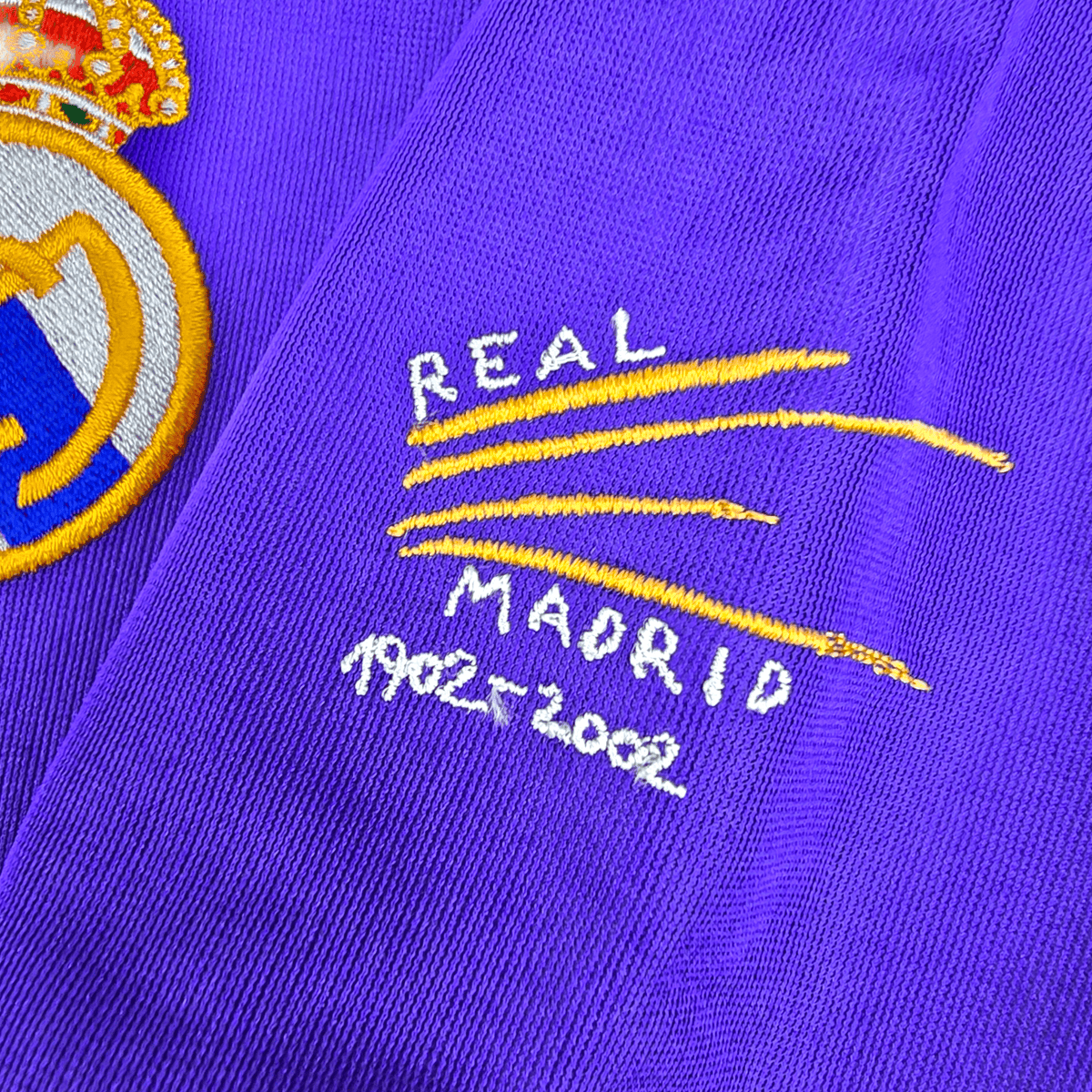 2001/02 Real Madrid Third Football Shirt (M) Adidas 10 Figo (Centenary) BNWTs - Football Finery - FF302421
