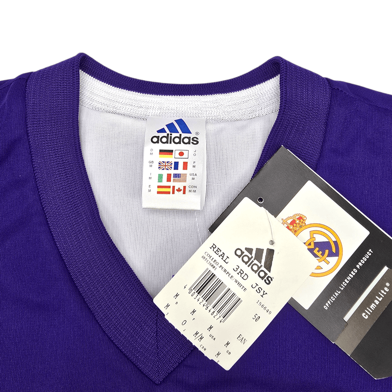 2001/02 Real Madrid Third Football Shirt (M) Adidas 10 Figo (Centenary) BNWTs - Football Finery - FF302421