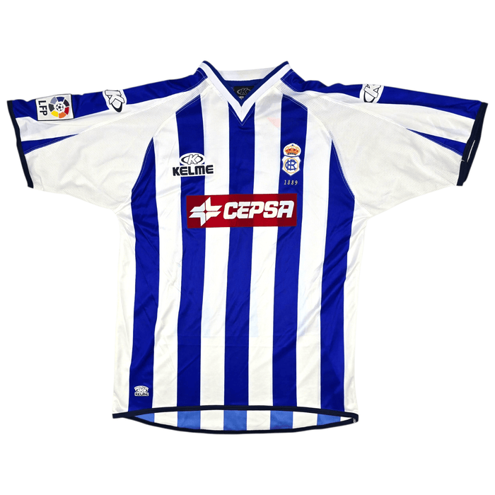 2001/02 Recreativo Huelva Home Football Shirt (XL) Kelme - Football Finery - FF301945