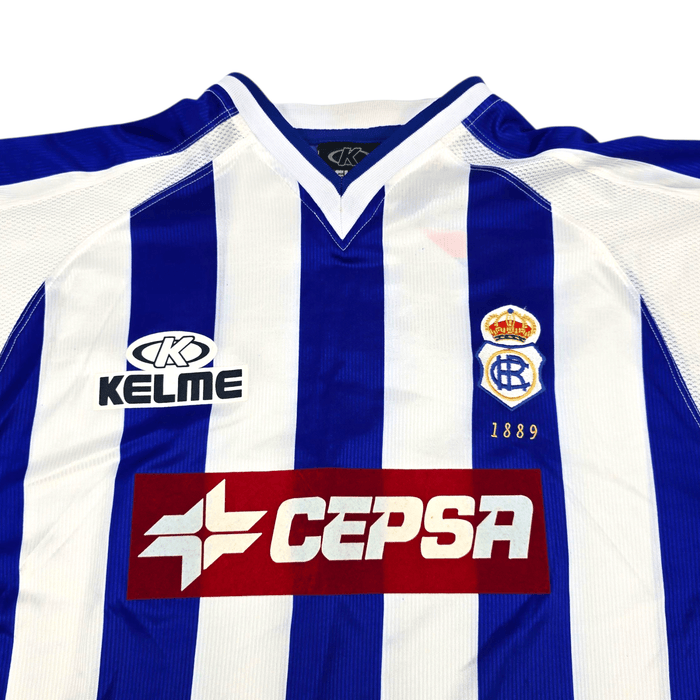 2001/02 Recreativo Huelva Home Football Shirt (XL) Kelme - Football Finery - FF301945