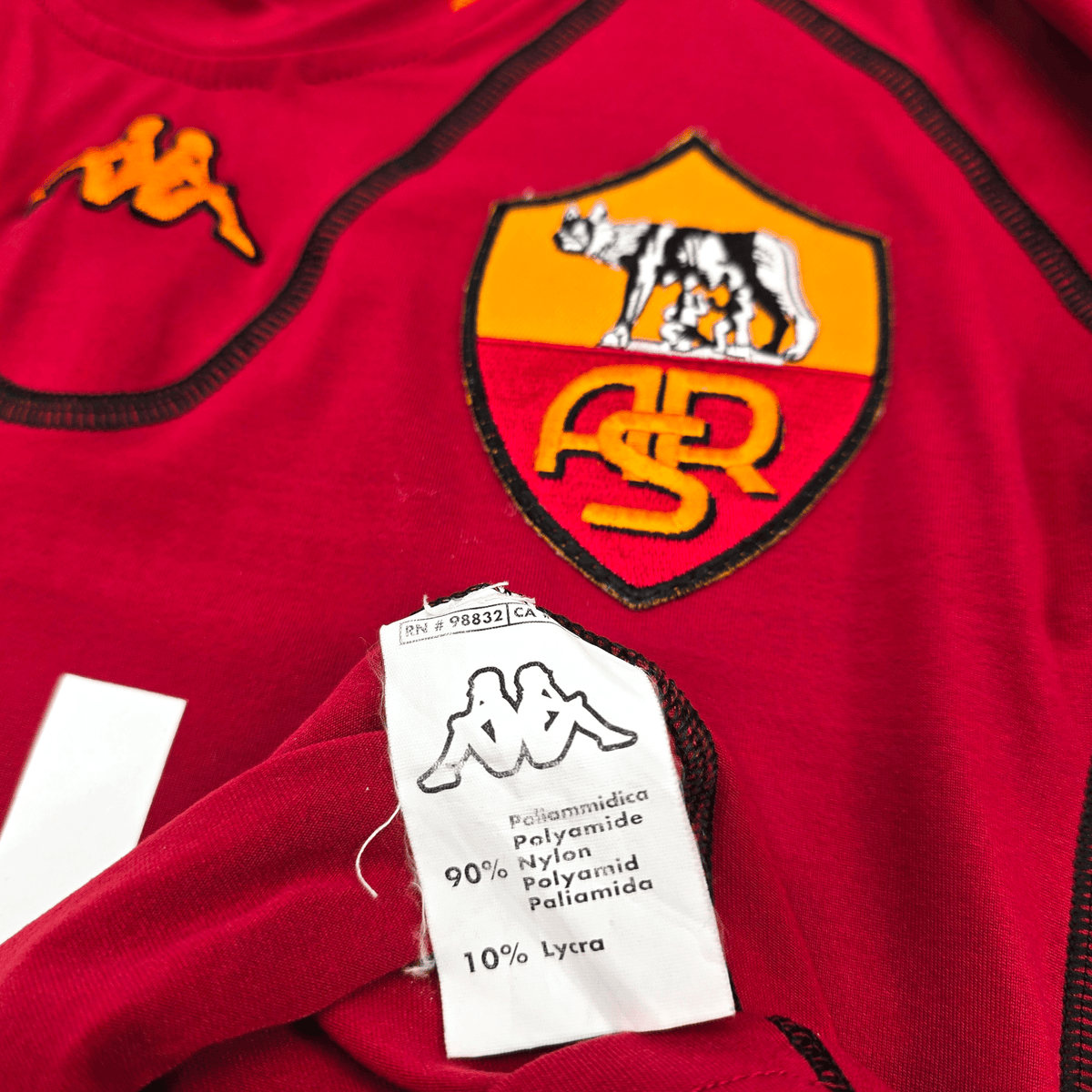 2001/02 Roma Home Football Shirt (XL) Kappa 20 Batistuta - Football Finery - FF303012